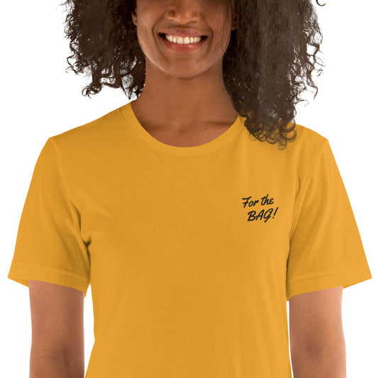 FortheBAG! Embroiderd Yellow t-shirt