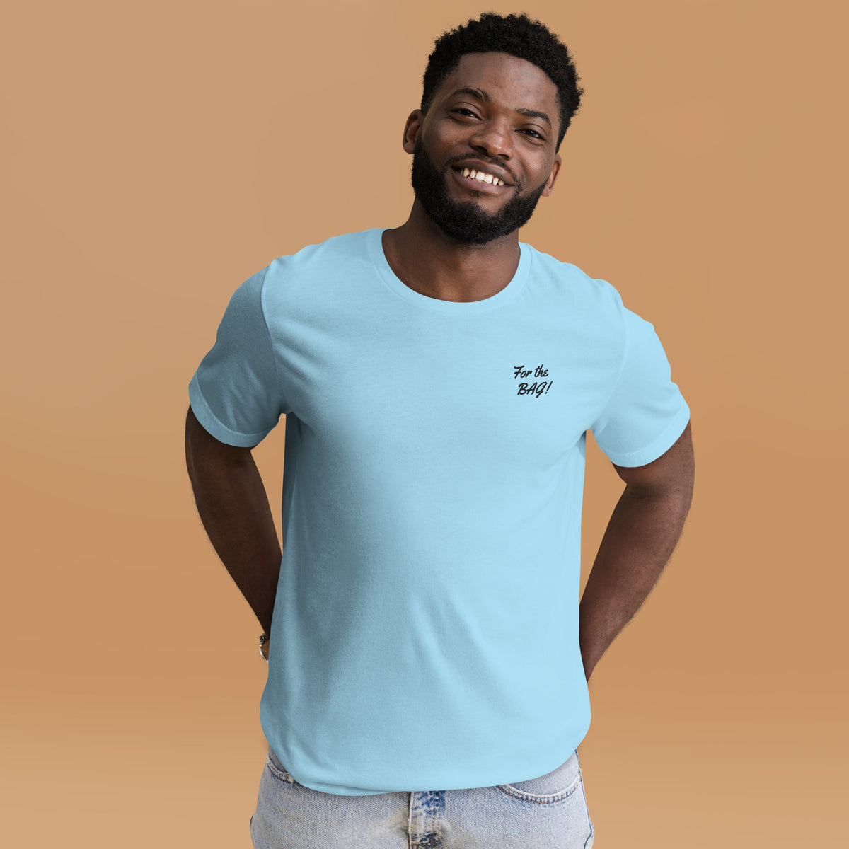 FortheBAG! Embroidered Light Blue t-shirt