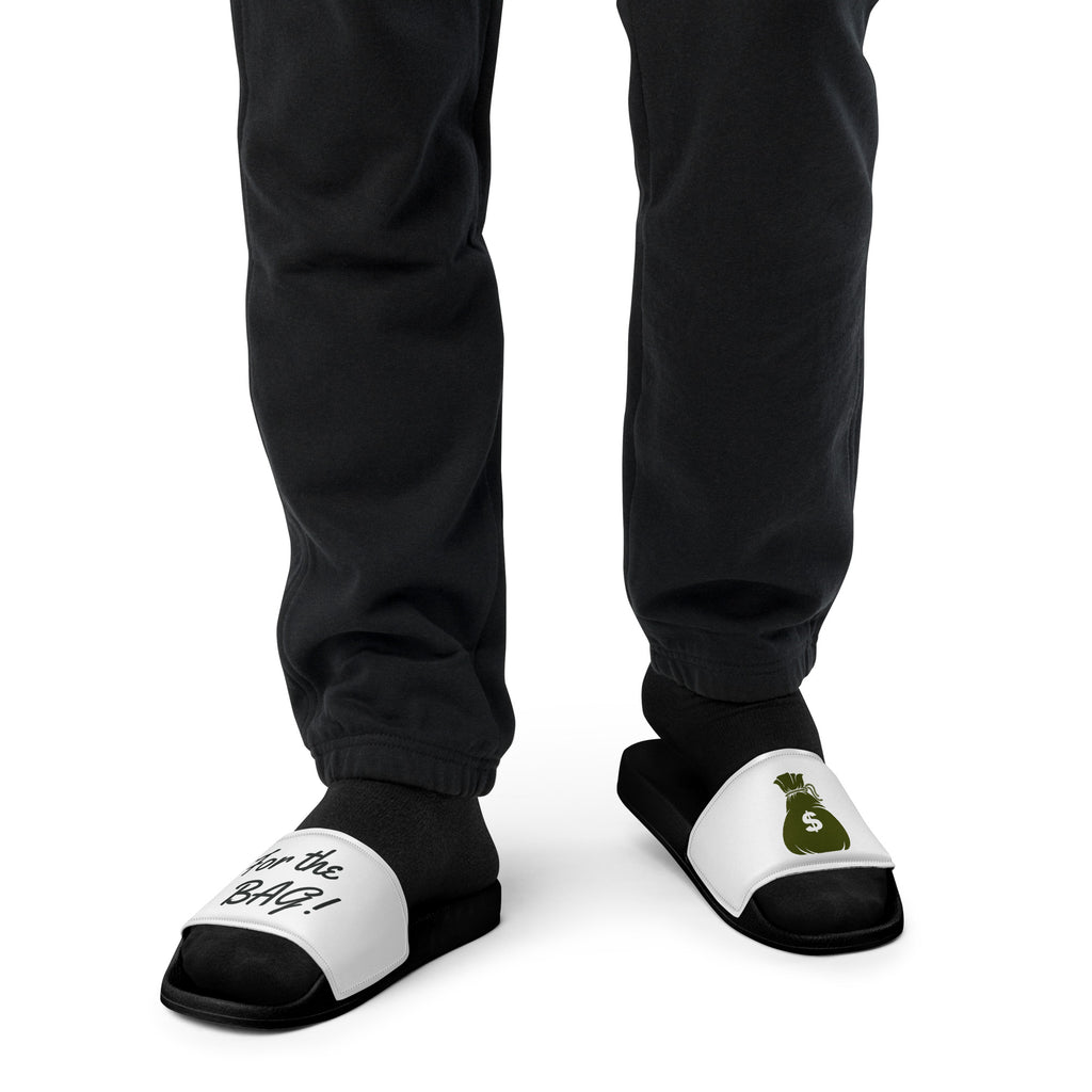 FortheBAG! black white top Men’s slides