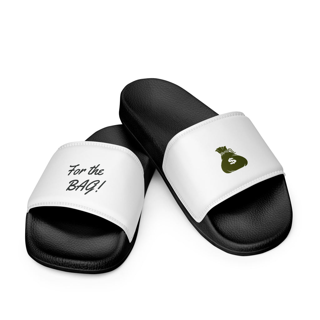 FortheBAG! Women's black with white top slides