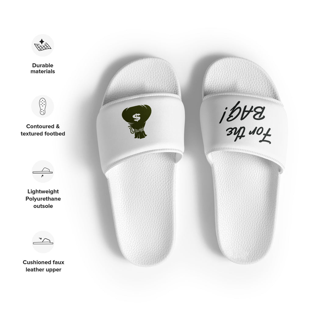 FortheBAG! All White Women's slides